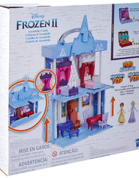 Disney Frozen Pop Adventures Arendelle Castle Playset with Handle, Including Elsa Doll, Anna Doll, & 7 Accessories - Toy for Kids Ages 3 & Up , Blue
