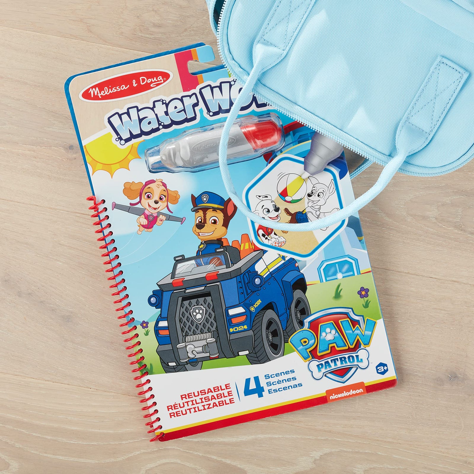 Melissa & Doug PAW Patrol Water Wow! 3-Pack - Skye, Chase, Marshall Water Reveal Travel Activity Pads