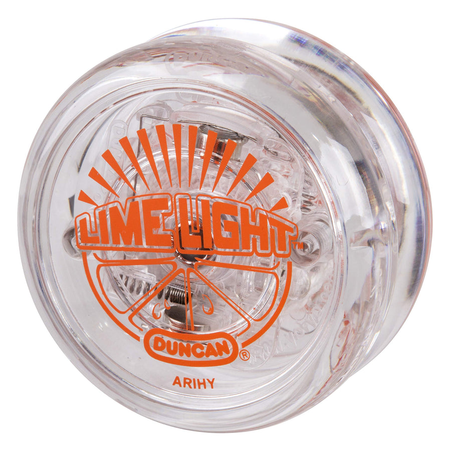 Duncan Toys Limelight LED Light-Up Yo-Yo, Beginner Level Yo-Yo with LED Lights, Clear and Orange