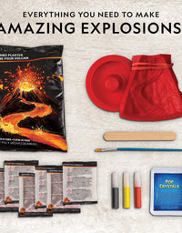 NATIONAL GEOGRAPHIC Ultimate Volcano Kit – Erupting Volcano Science Kit for Kids, 3X More Eruptions, Pop Crystals Create Exciting Sounds, STEM Science & Educational Toys Make Great Kids Activities
