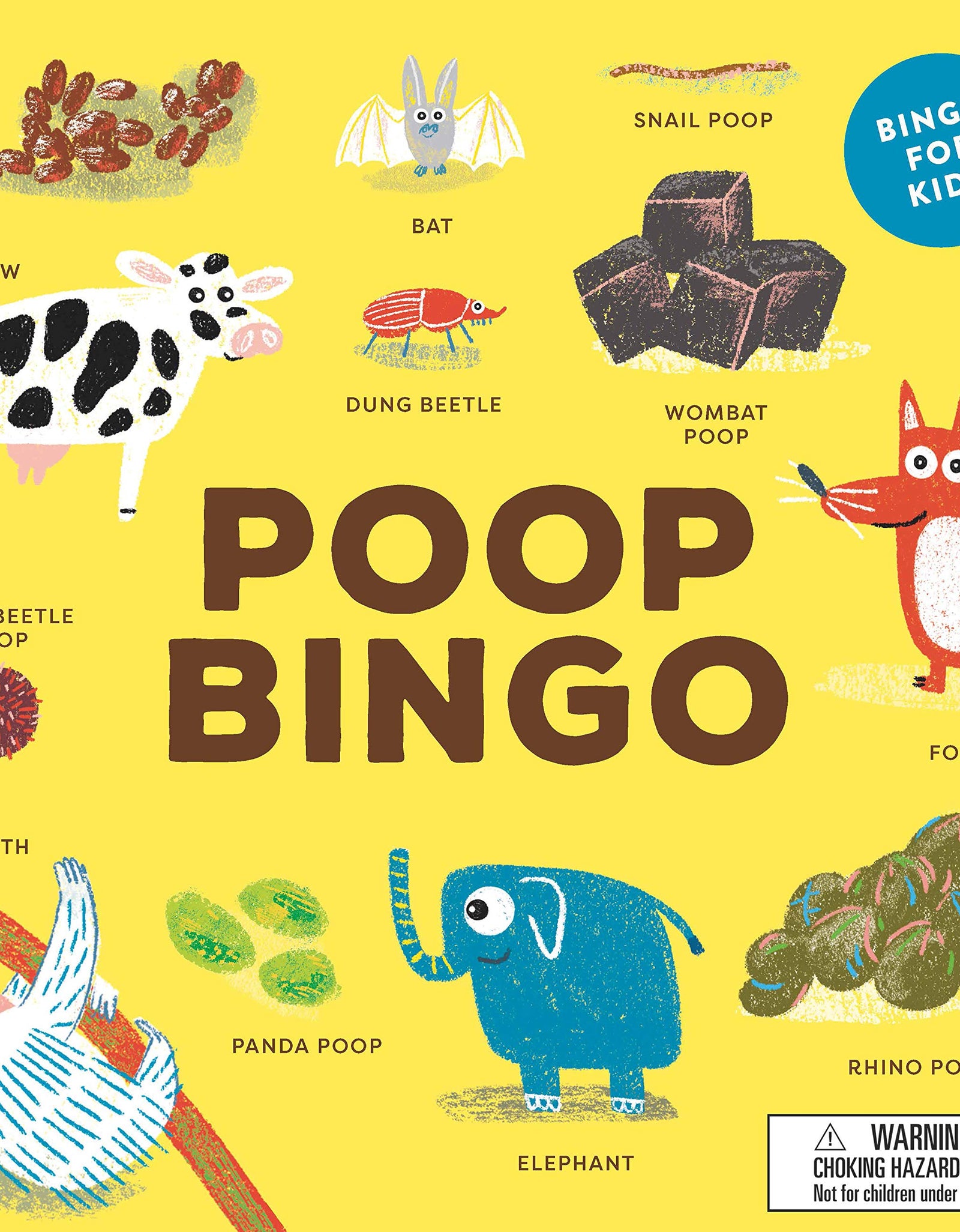 Laurence King Publishing Poop Bingo: A Hilarious and Fascinating Educational Game for Kids!
