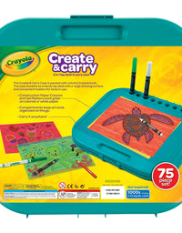 Crayola Create 'N Carry Art Set, 75 Pieces, Art Gift for Kids, Ages 5 & Up
