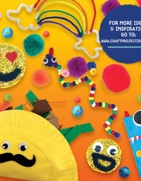 Horizon Group USA Giant 1000+ Pieces Ultimate Box of Arts & Crafts Supplies Set - Big DIY Kit for Kids & Toddlers, Homeschool, Preschool - Stickers,Feathers,Pipe Cleaners,Wood Sticks,Gemstones,Beads
