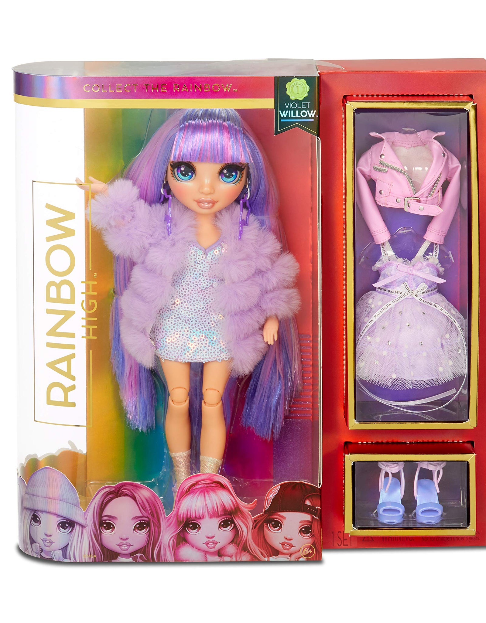 Rainbow High Violet Willow - Purple Clothes Fashion Doll with 2 Complete Mix & Match Outfits and Accessories, Toys for Kids 6 to 12 Years Old