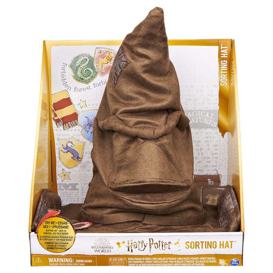 Wizarding World Harry Potter, Talking Sorting Hat with 15 Phrases for Pretend Play, Kids Toys for Ages 5 and up