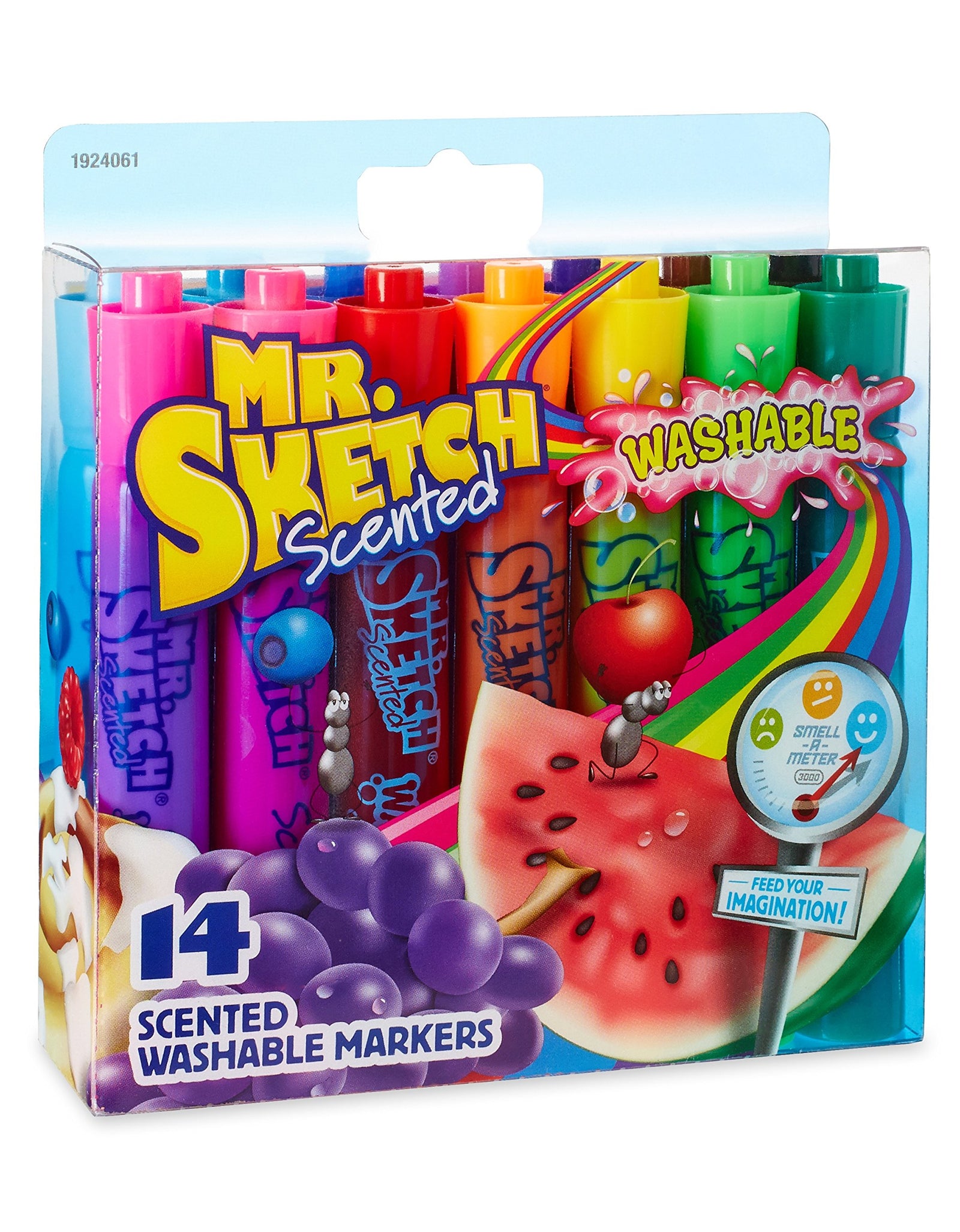 Mr. Sketch 1924061 Washable Scented Markers, Chisel Tip, Assorted Colors, 14-Count