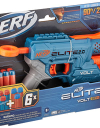 NERF Elite 2.0 Volt SD-1 Blaster -- 6 Official Darts, Light Beam Targeting, 2-Dart Storage, 2 Tactical Rails to Customize for Battle
