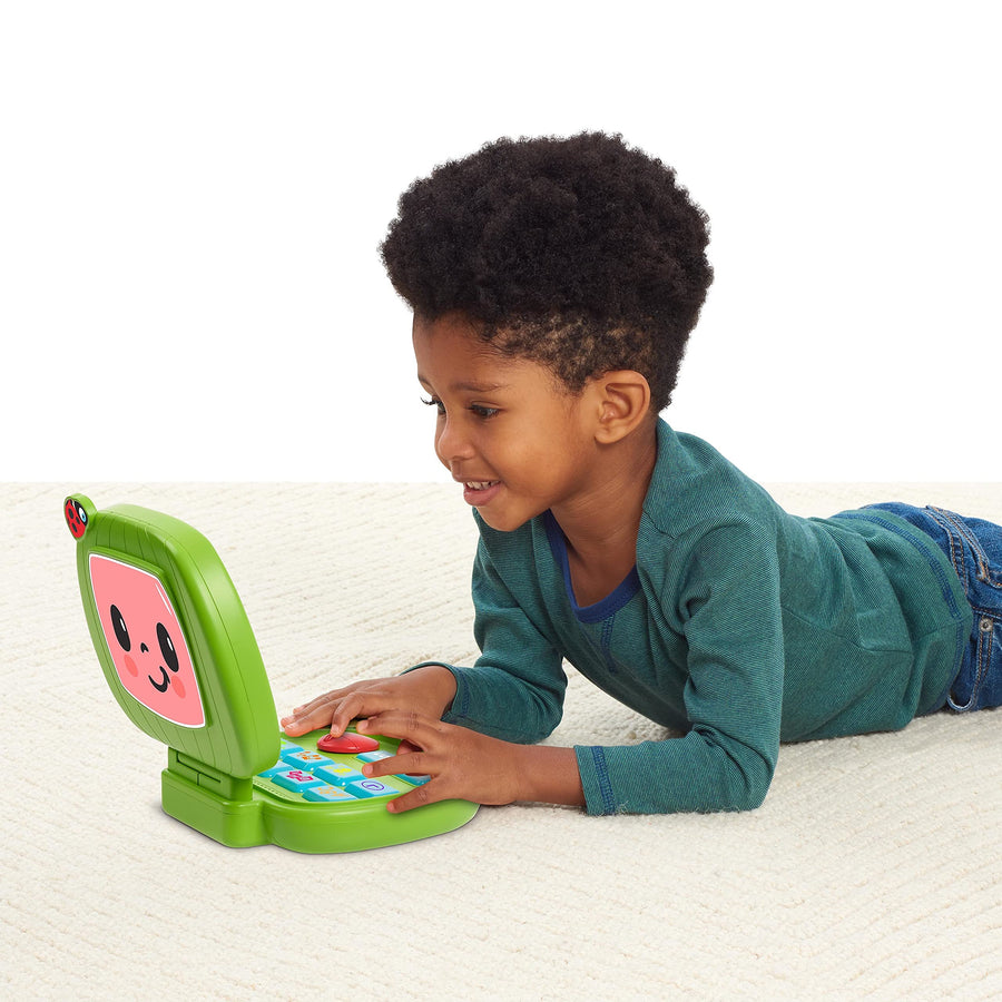 CoComelon Sing and Learn Laptop Toy for Kids, Lights, Sounds, and Music Encourages Letter, Number, Shape, and Animal Recognition, by Just Play