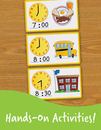 Learning Resources Time Activity Set, Homeschool, Back to School Activities, School Preparation Toys, Analog Clock, Tactile Learning, 41 Pieces, Ages 5+
