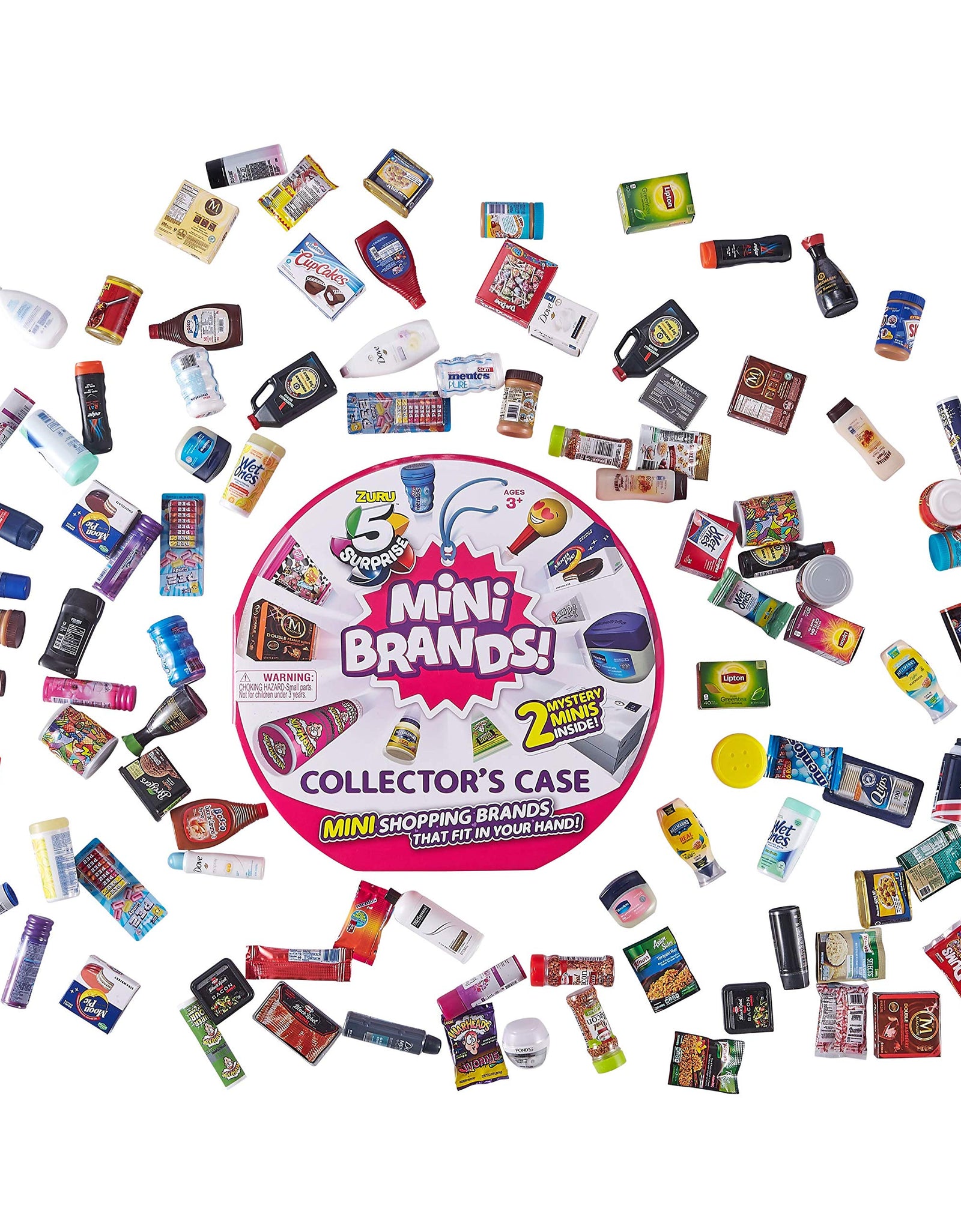 5 Surprise Mini Brands Collector's Kit Series 1 - Amazon Exclusive Mystery Capsule Real Miniature Brands by Zuru (3 Capsules + 1 Collector's Case)