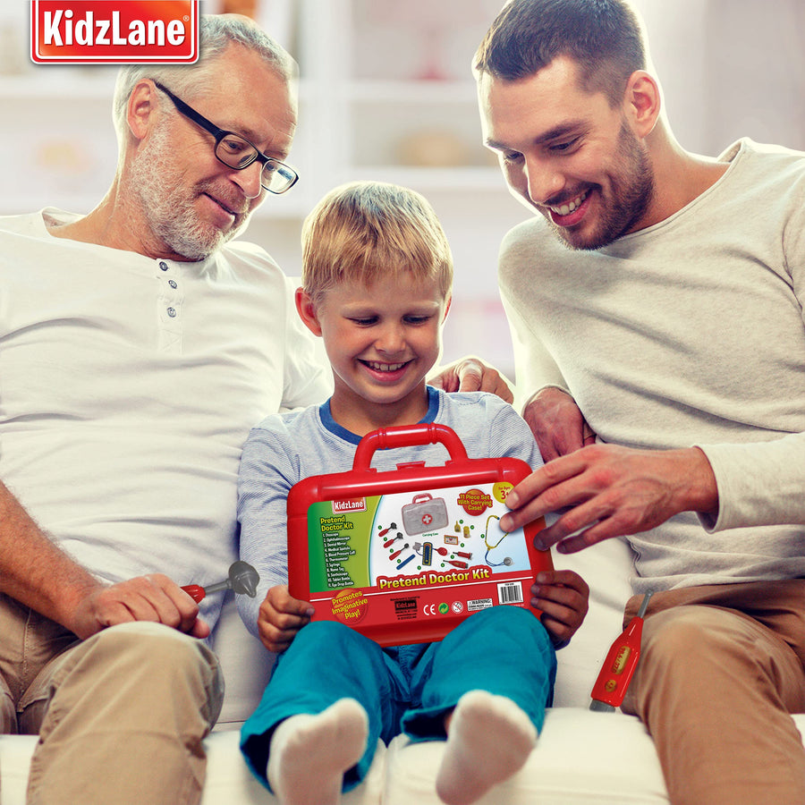 Kidzlane Doctor Kit for Kids | Kids Doctor Playset | Toddler Toy Doctor Kit | Play Doctor Set for Kids with Case | Pretend Medical Dr Kit with Kids Stethoscope Included