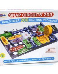 Snap Circuits 203 Electronics Exploration Kit | Over 200 STEM Projects | 4-Color Project Manual | 42 Snap Modules | Unlimited Fun
