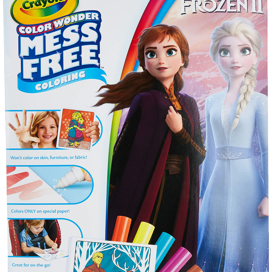 Crayola Frozen Color Wonder Coloring Book & Markers, Mess Free Coloring, Gift for Kids, Age 3, 4, 5, 6 (Styles May Vary)