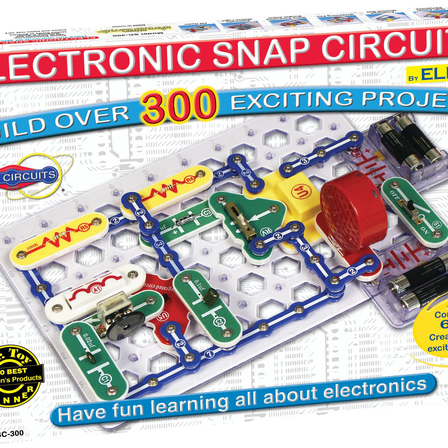 Snap Circuits Classic SC-300 Electronics Exploration Kit | Over 300 Projects | Full Color Project Manual | Snap Circuits Parts | STEM Educational Toy for Kids 8+ 2.3 x 13.6 x 19.3 inches