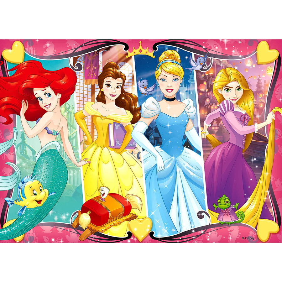 Ravensburger - Disney Princess Heartsong 60 Piece Glitter Jigsaw Puzzle for Kids – Every Piece is Unique, Pieces Fit Together Perfectly