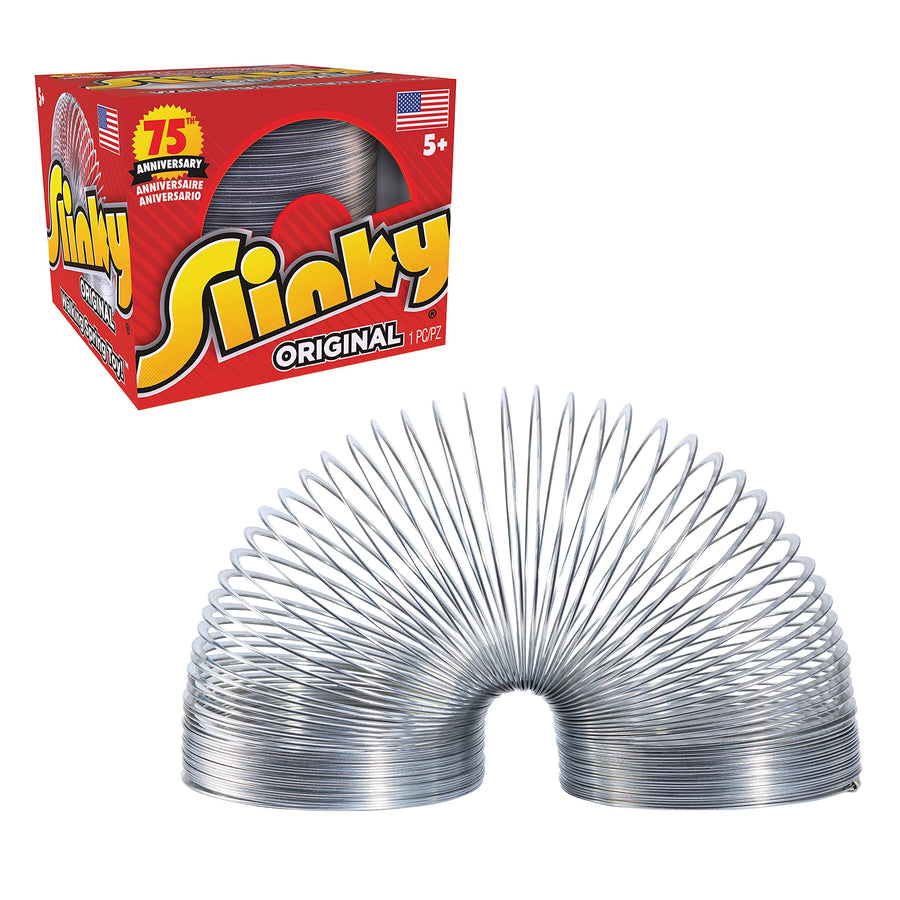 The Original Slinky Walking Spring Toy, Metal Slinky, Fidget Toys, Party Favors and Gifts, Toys for 5 Year Old Girls and Boys, by Just Play