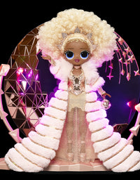 LOL Surprise Holiday OMG 2021 Collector NYE Queen Fashion Doll with Gold Fashions, Accessories, New Year's Celebration Outfit, Light Up Stand– Gift for Kids & Collectors, Toys for Girls Ages 4 5 6 7+
