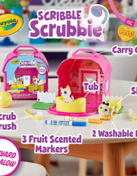 Crayola Scribble Scrubbie Pets, Backyard Playset, Toys for Girls & Boys, Gift for Kids, Age 3, 4, 5, 6
