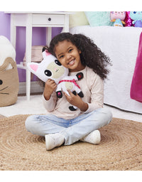 Gabby's Dollhouse, 13-inch Talking Pandy Paws Plush Toy with Lights, Music and 10 Sounds and Phrases
