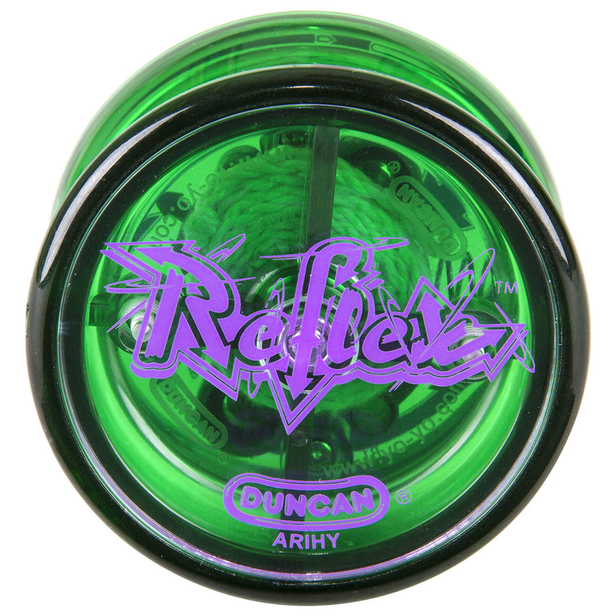 Duncan Toys Reflex Auto Return Yo-Yo, Beginner String Trick Yo-Yo, Green