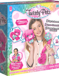 Twisty Petz, Series 4, Purrella Kitty Bundle with Cuddlez Plush and 2 Collectible Bracelets
