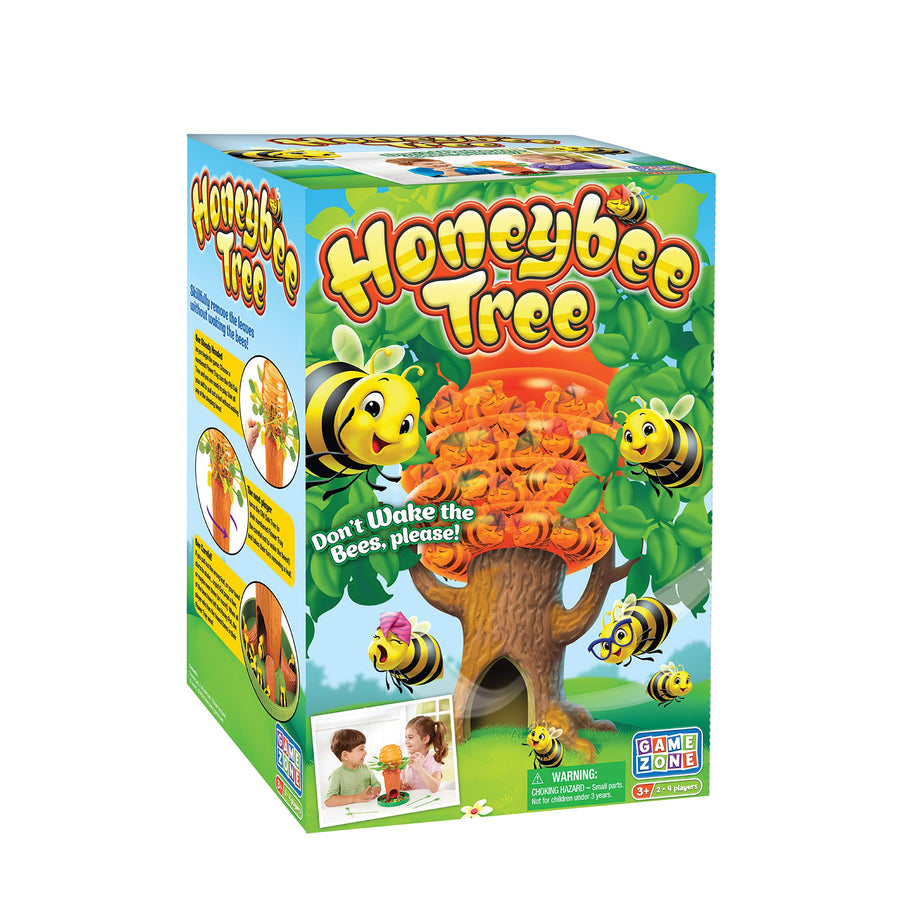Game Zone Honey Bee Tree Game – Please Don’t Wake the Bees – 2 to 4 Players, Ages 3 and Up