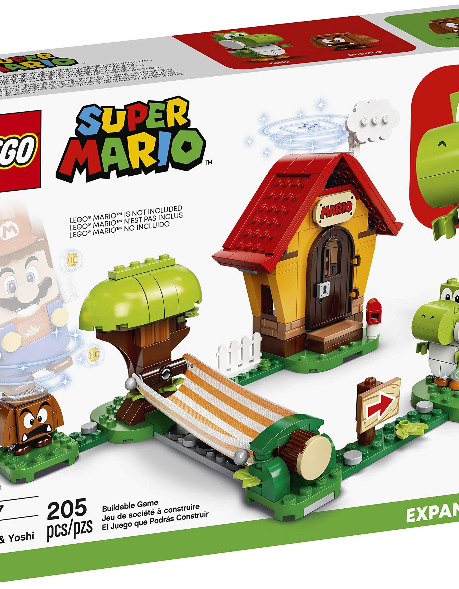 LEGO Super Mario Mario’s House & Yoshi Expansion Set 71367 Building Kit, Collectible Toy to Combine with The Super Mario Adventures with Mario Starter Course (71360) Set (205 Pieces)