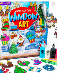 Made By Me Create Your Own Window Art by Horizon Group USA, Paint Your Own Suncatchers. Kit Includes 12 Pre-Printed Suncatchers, DIY Acetate Sheet, Window Paint, Suction Cups and More, Assorted Colors

