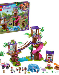 LEGO Friends Jungle Rescue Base 41424 Building Toy for Kids, Animal Rescue Kit That Includes a Jungle Tree House and 2 Elephant Figures for Adventure Fun (648 Pieces)
