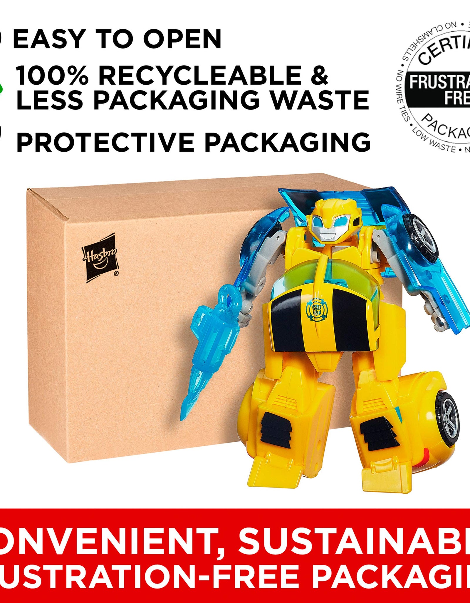 Transformers Playskool Heroes Rescue Bots Energize Bumblebee Figure (Amazon Exclusive)