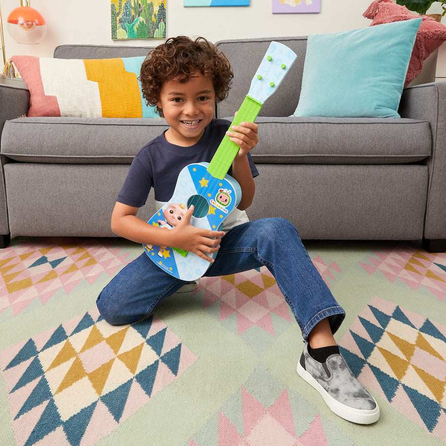 First Act CoComelon Musical Guitar, 23.5” Kids Guitar - Plays Clips of The ‘Finger Family’ Song - Musical Instruments for Kids, Toddlers, and Preschoolers