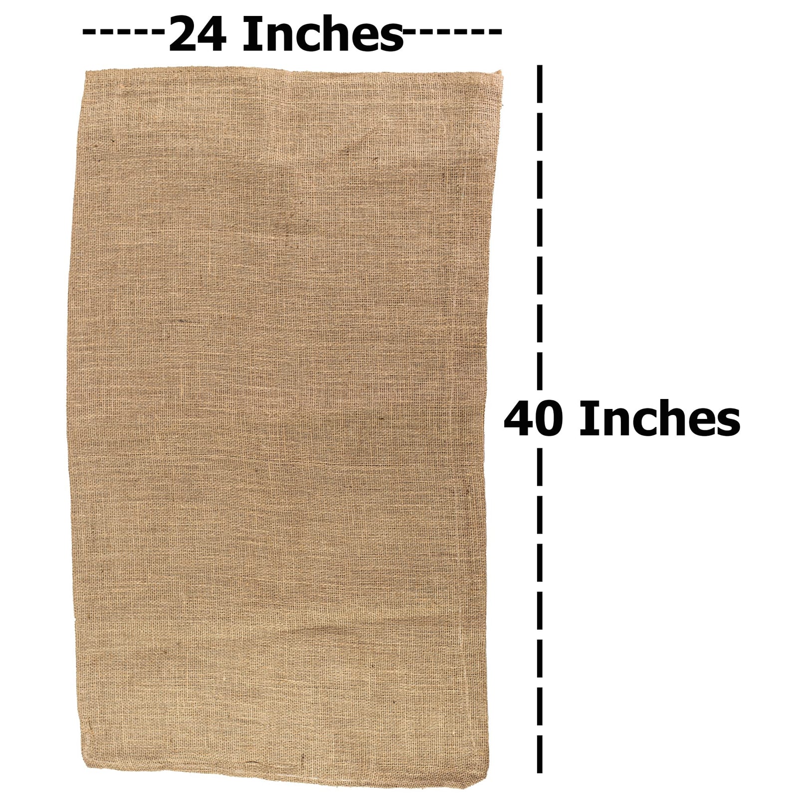 SGT KNOTS Burlap Bag - 24" x 40" Large Gunny Bags - 100% Biodegradable Reusable Food-Safe Sacks Perfect for Outdoor Games and Races Storing Vegetables and More Available in Single, 4, 6 and 8 Packs