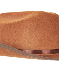 Narwhal Novelties Junior Cowboy Hat, Brown with Bandanna, Red; Bandanna & Cowboy Hat for Kids, Unisex
