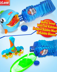 Kidzlane Bubble Solution Refill 67.63 oz | Large, Easy-Grip Bottle for Bubble Guns, Wands, Bubble Machines | 67.63 Oz.
