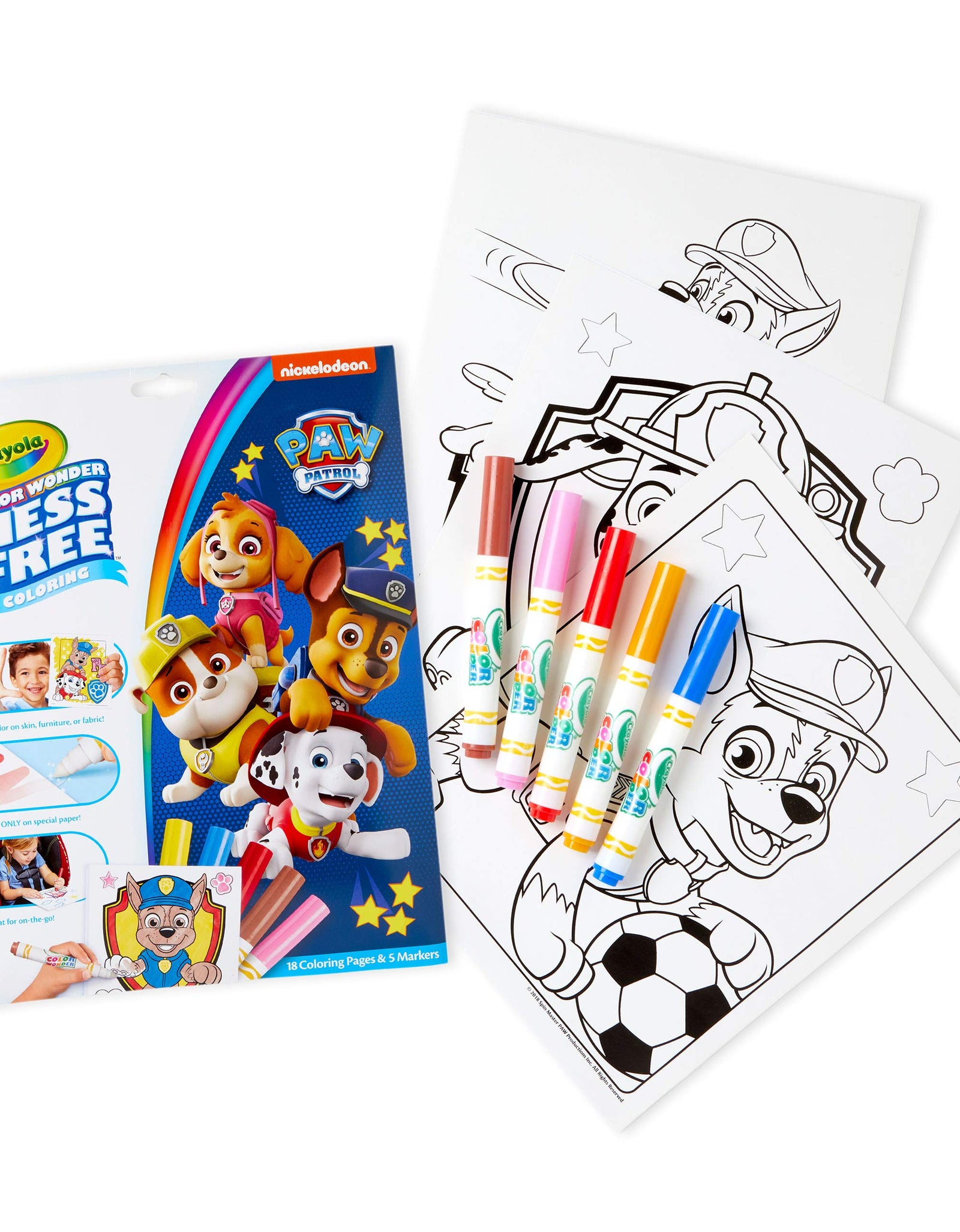 Crayola Paw Patrol Color Wonder, Mess Free Coloring Pages & Markers, Styles May Vary, Gift