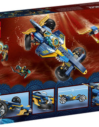 LEGO NINJAGO Ninja Sub Speeder 71752 Building Kit; Amphibious Car Toy with NINJAGO Cole and Jay Minifigures; New 2021 (356 Pieces)

