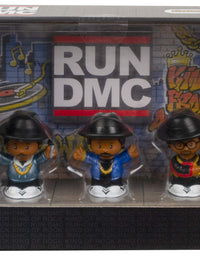 Fisher-Price Little People Collector Run DMC, Set of 3 Figures Styled Like The Iconic Hip Hop Group for Fans Ages 1-101 [Amazon Exclusive]
