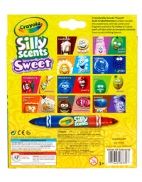 Crayola Silly Scents Dual Ended Markers, Sweet Scented Markers, 10 Count, Gift for Kids, Age 3, 4, 5, 6, Multi
