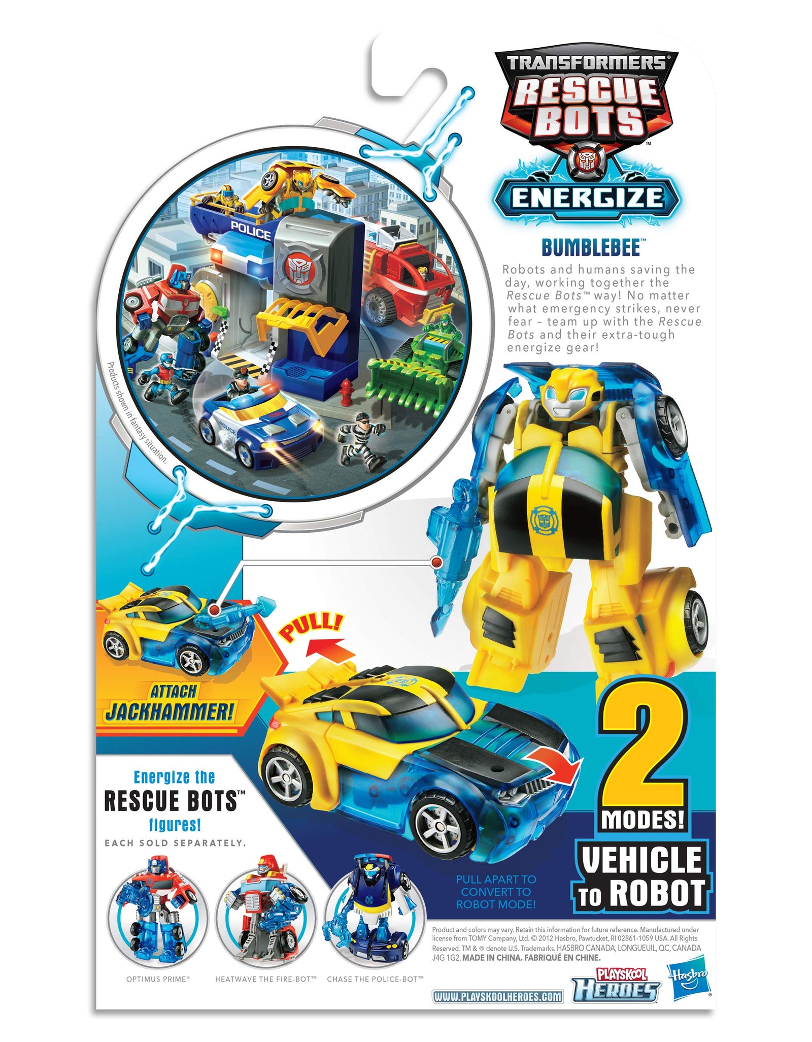 Transformers Playskool Heroes Rescue Bots Energize Bumblebee Figure (Amazon Exclusive)