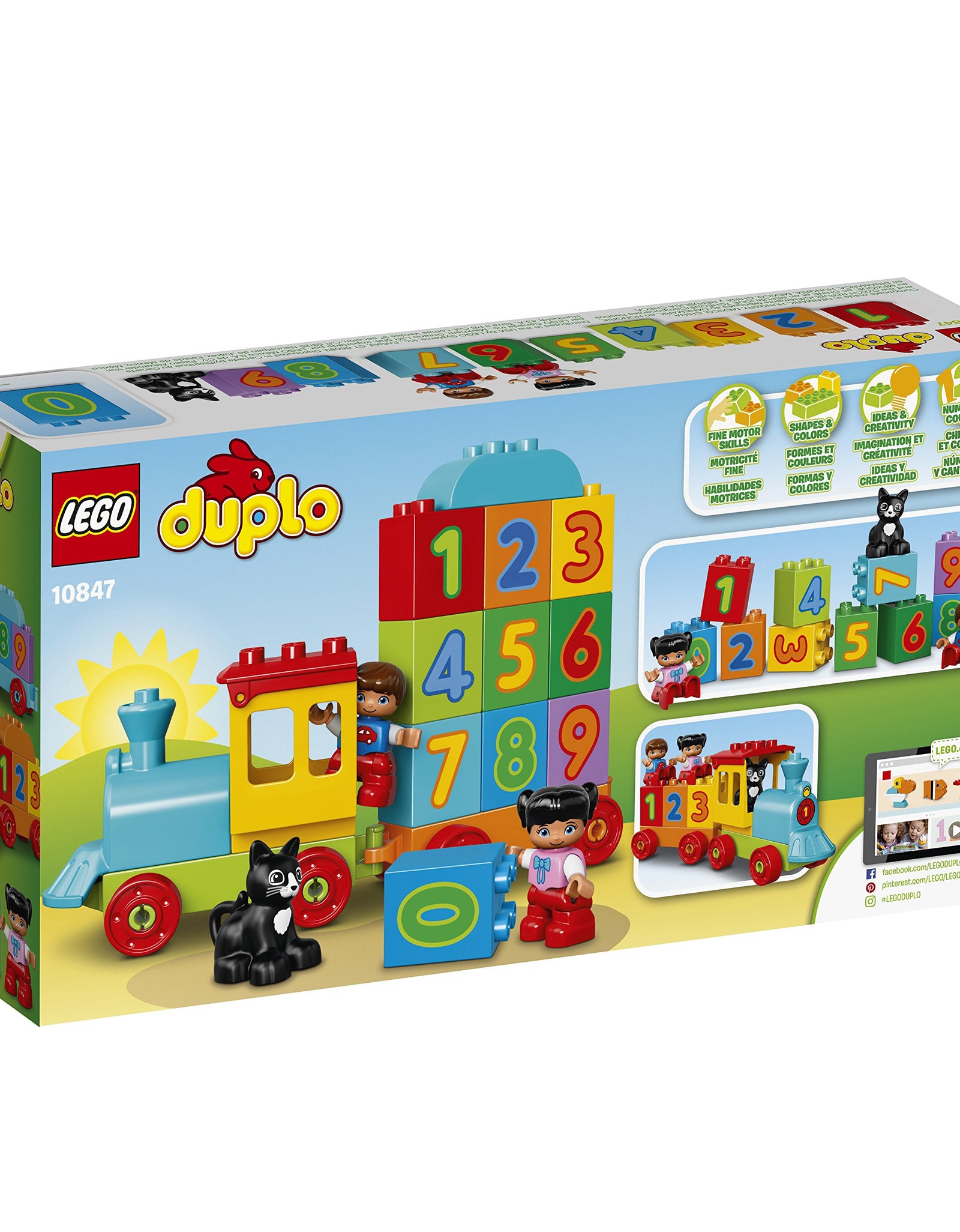 LEGO DUPLO My First Number Train 10847 Learning and Counting Train Set Building Kit and Educational Toy for 2-5 Year Olds (23 Pieces)
