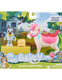 Bluey Vehicle and Figure Pack, 2.5-3" Articulated Figures - Unipony (13050)
