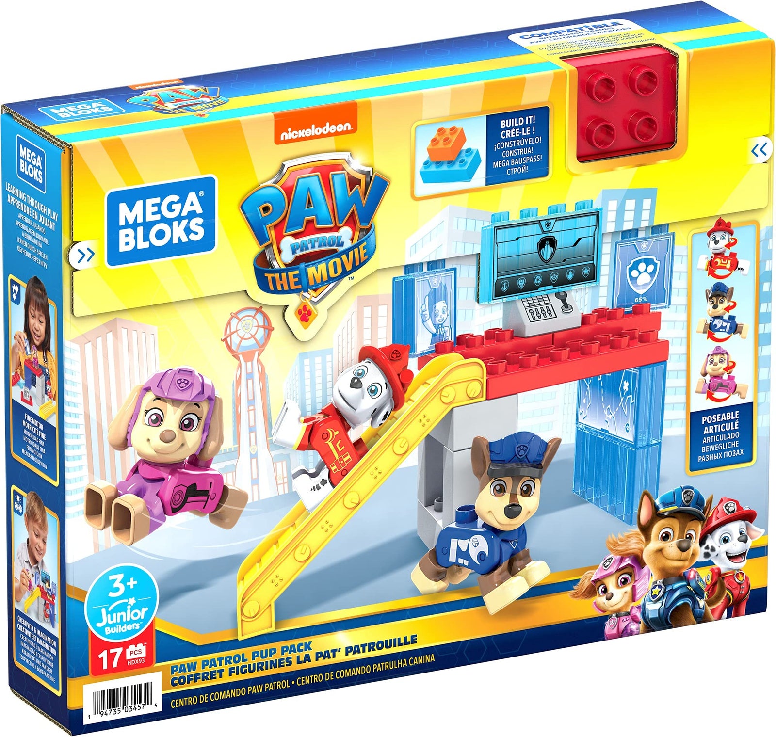 Mega Bloks Paw Patrol Pup Pack, Bundle Building Toys for Toddlers