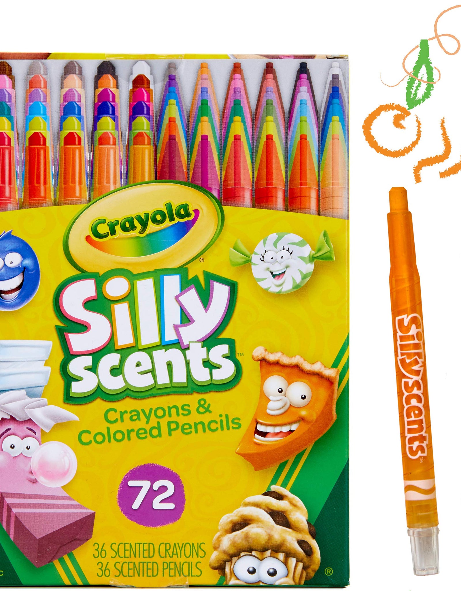 Crayola Silly Scents Scented Markers, Washable Markers, 12 Count, Gift for Kids