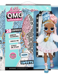 LOL Surprise OMG Sweets Fashion Doll - Dress Up Doll Set with 20 Surprises for Girls and Kids 4+
