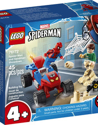 LEGO Marvel Spider-Man: Spider-Man and Sandman Showdown 76172 Collectible Construction Toy, New 2021 (45 Pieces)
