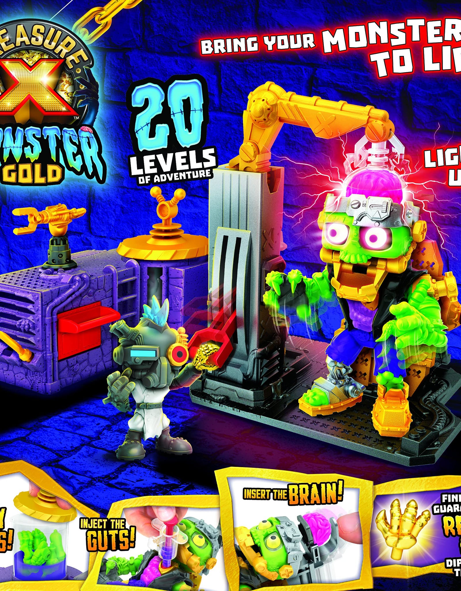 Treasure X Monster Gold - Mega Monster Lab - 20 Levels of Adventure - Will You find Real Gold Dipped Treasure?