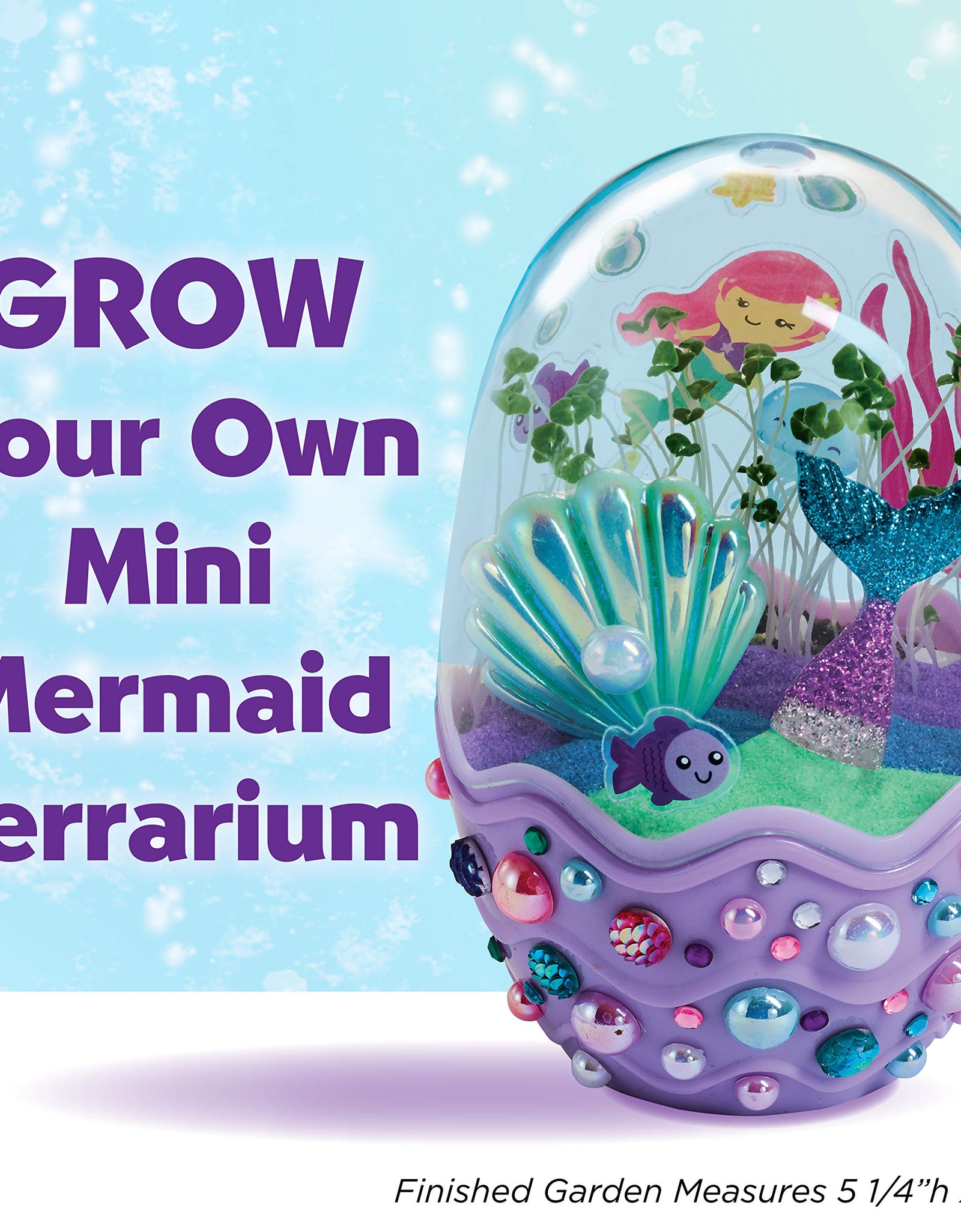 Creativity for Kids Mini Garden - Mermaid Terrarium – Mermaid Gifts for Girls and Boys