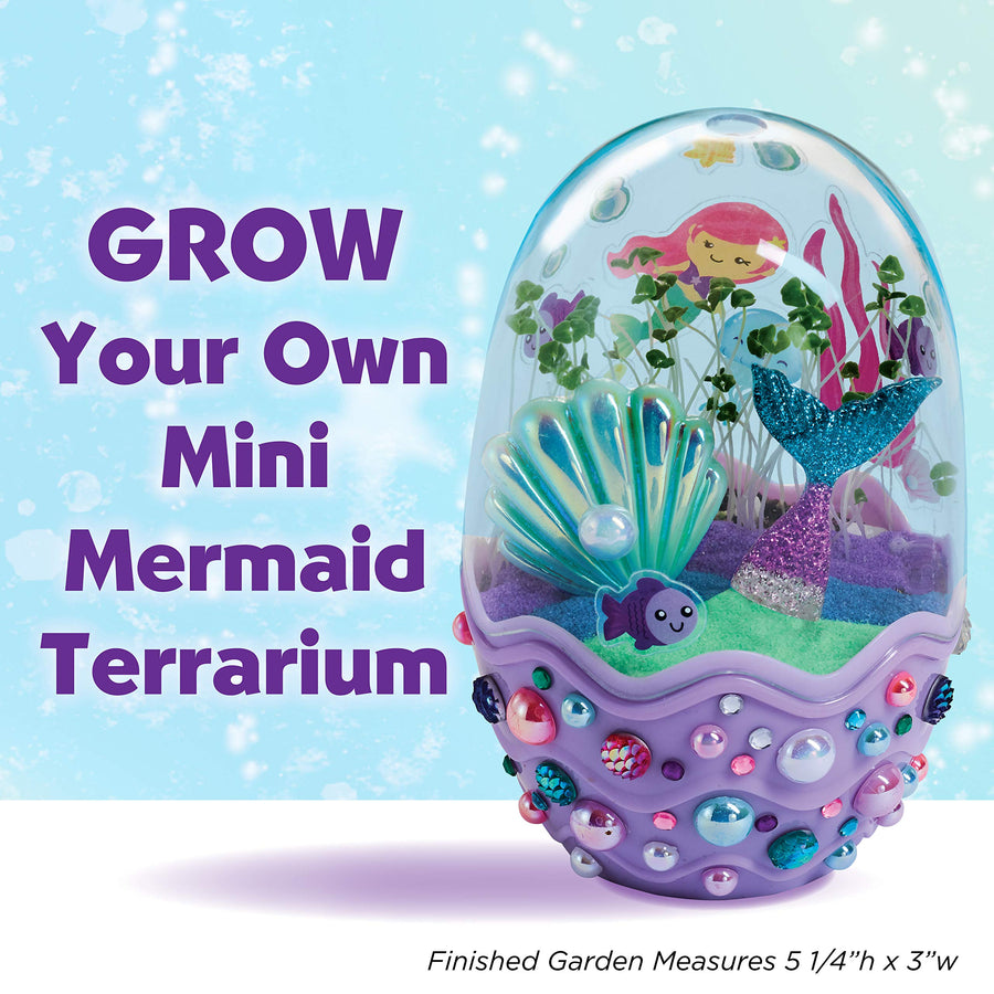 Creativity for Kids Mini Garden - Mermaid Terrarium – Mermaid Gifts for Girls and Boys