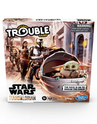 Hasbro Gaming Trouble: Star Wars The Mandalorian Edition Board Game for Kids Ages 5 and Up
