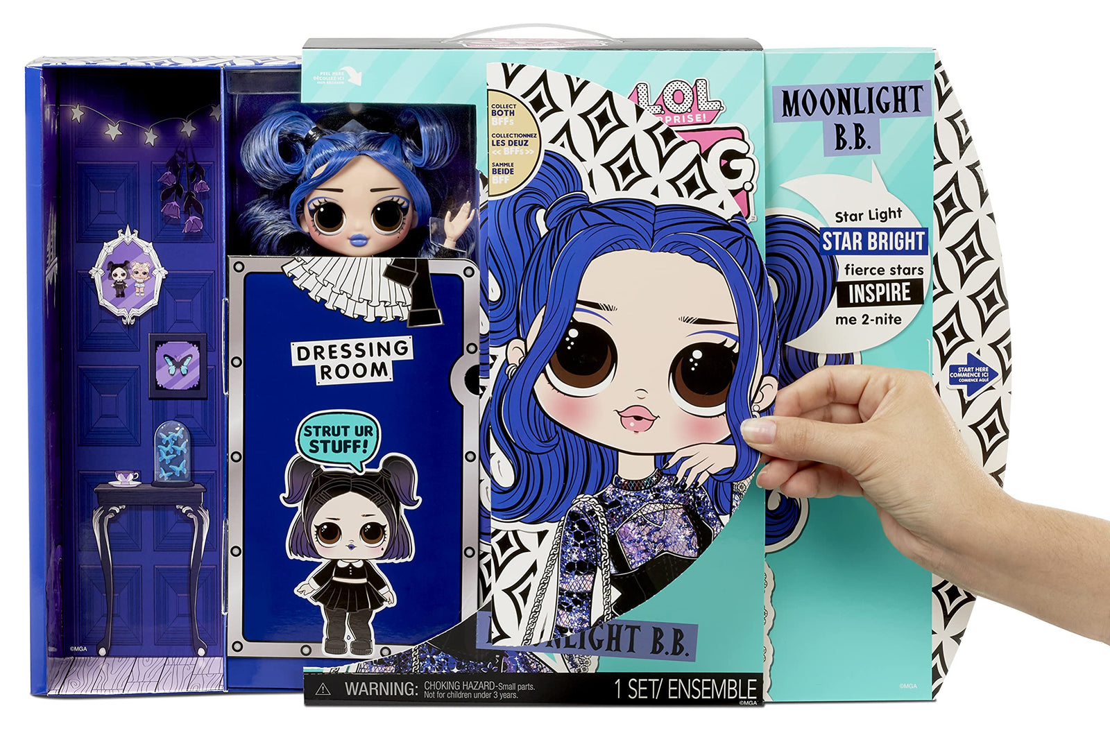LOL Surprise OMG Moonlight B.B. Fashion Doll - Dress Up Doll Set with 20 Surprises for Girls and Kids 4+
